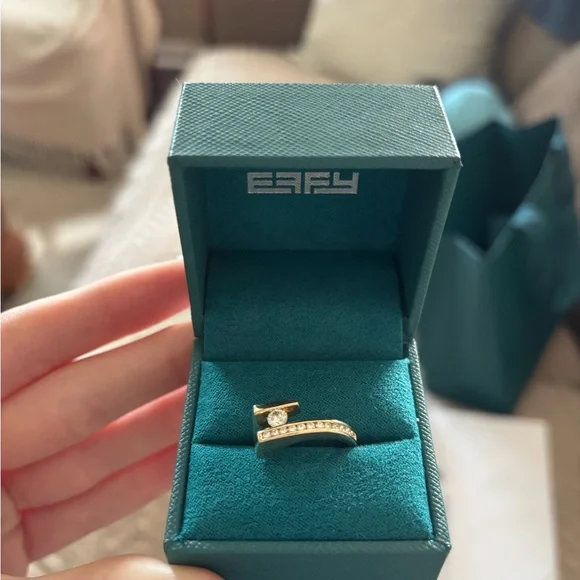 Effy Gold Diamond Accent Open Band Ring - Picture 3 of 4